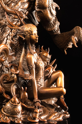 艺铸传世 收藏级铜雕系列之《九天衡-东宫青龙》钢雕